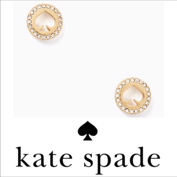 kate spade pave halo studs
